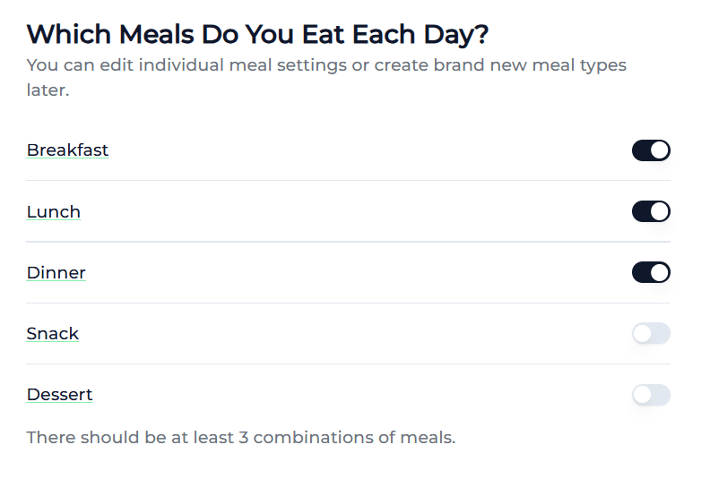 meals